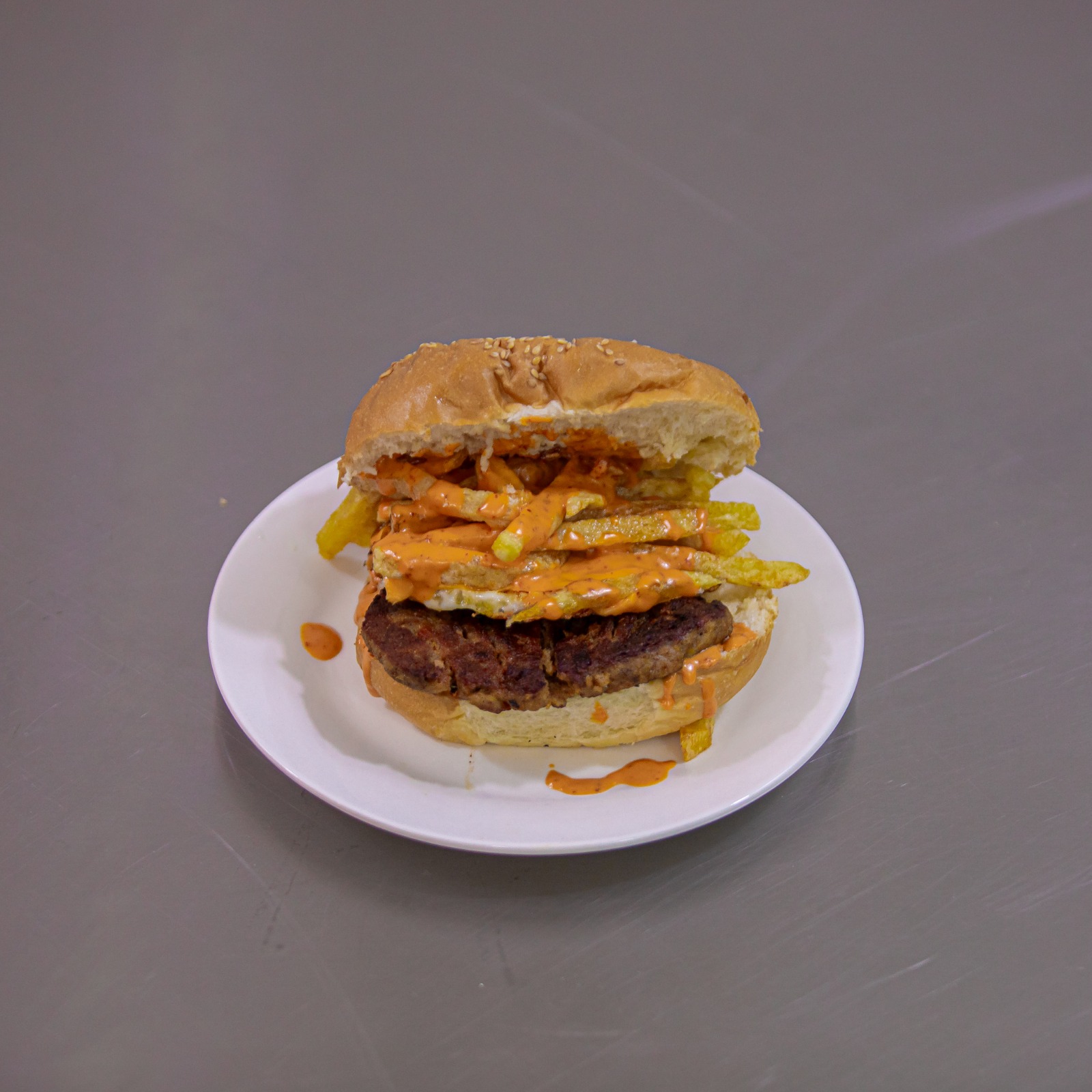 National double beef burger