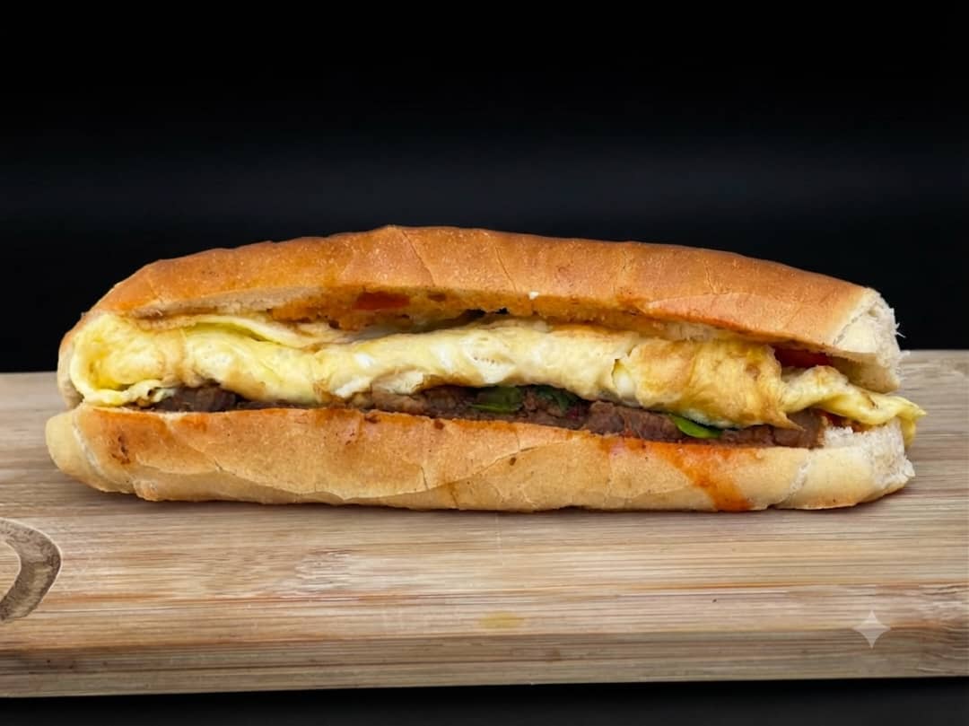 Fried egg sandwich - panini bread