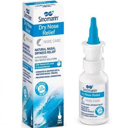 Dry nose relief spray