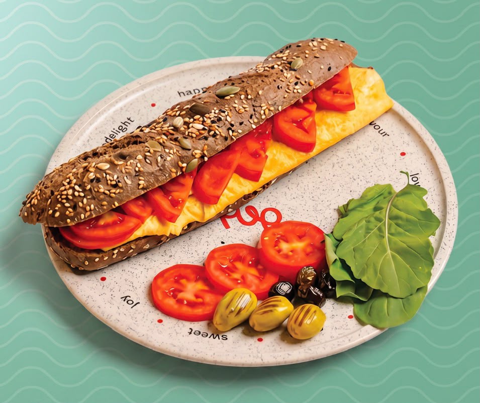 Omelette sandwich