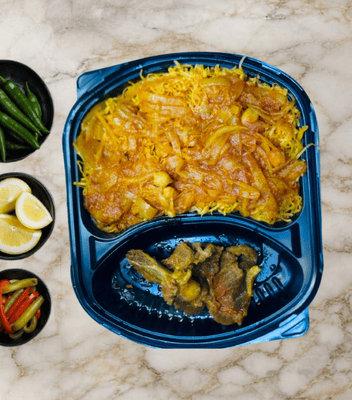 Rshda with camel meat