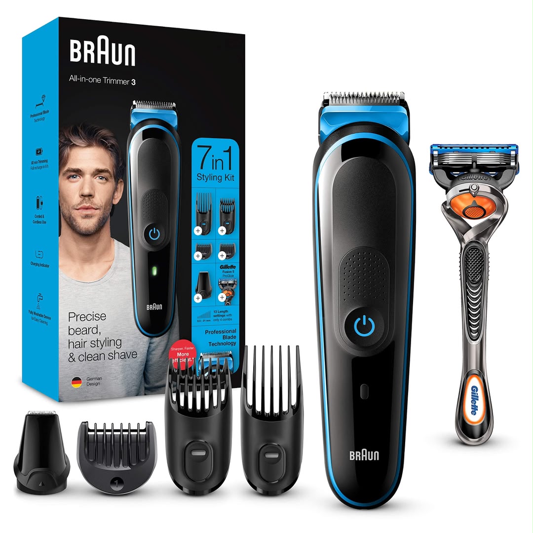 Braun waterproof 7-in-1 trimmer