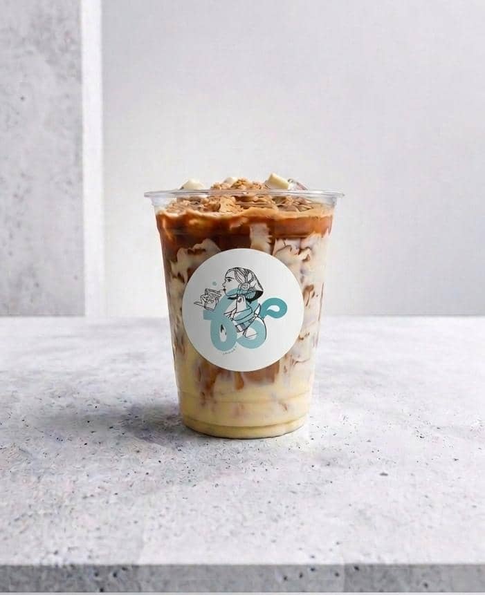 Iced Vanilla Latte - Large
