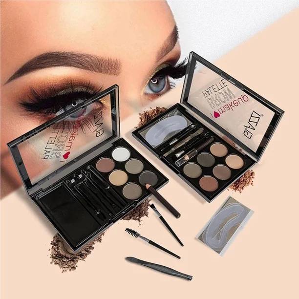 طاقم عناية بالحواجب eyebrow six color powder