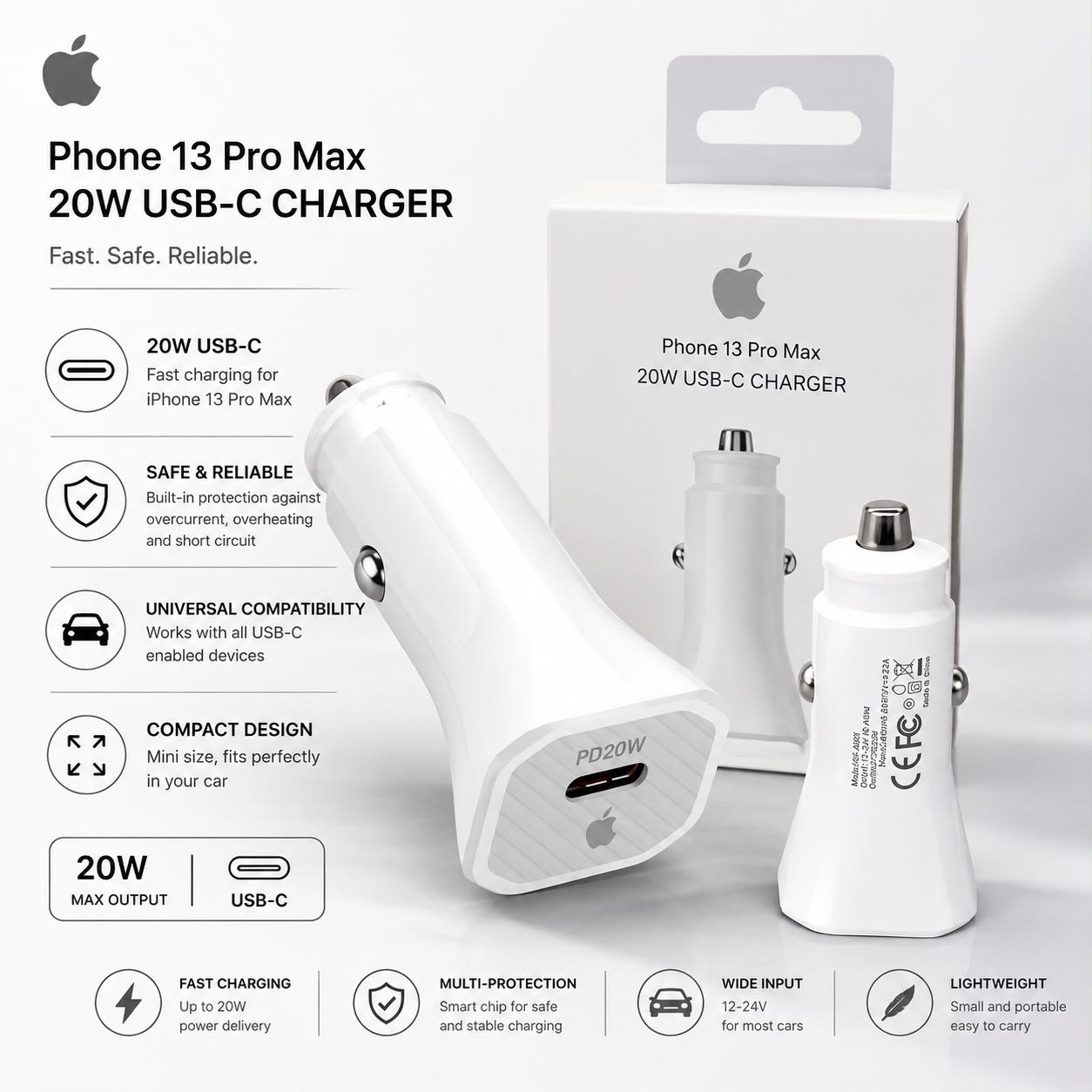 شاحن سيارة USB-C بقدرة 20