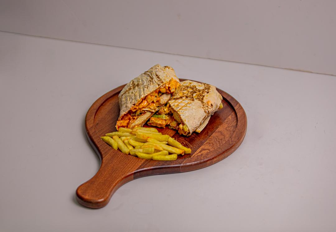 Chicken tacos flatbread