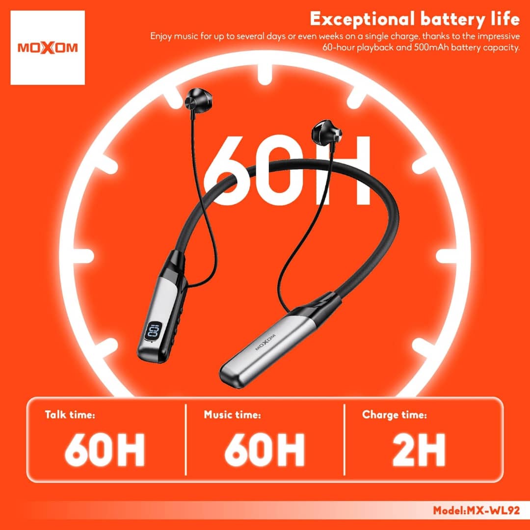 Moxom MX-WL92 wireless neckband earphones