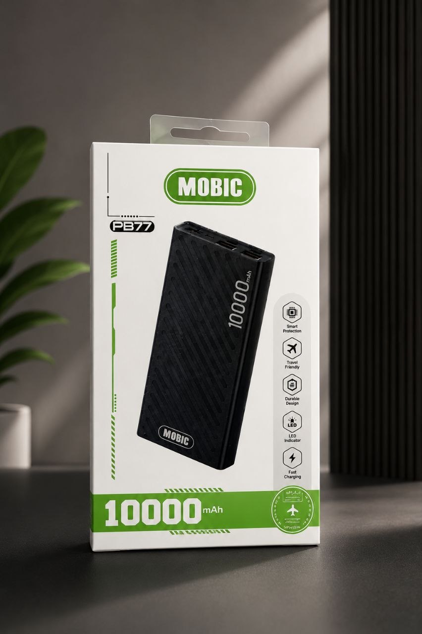 MOBIC 10,000 mAh power bank (no fast charging)