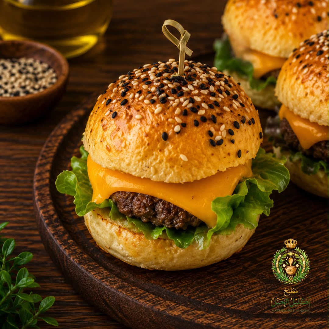 برجر لحم و جبنة - 10 قطع