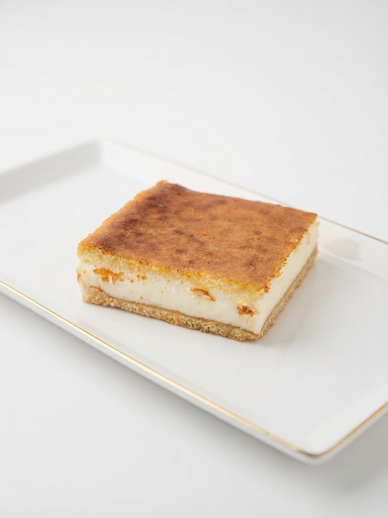 Basbousa with cream