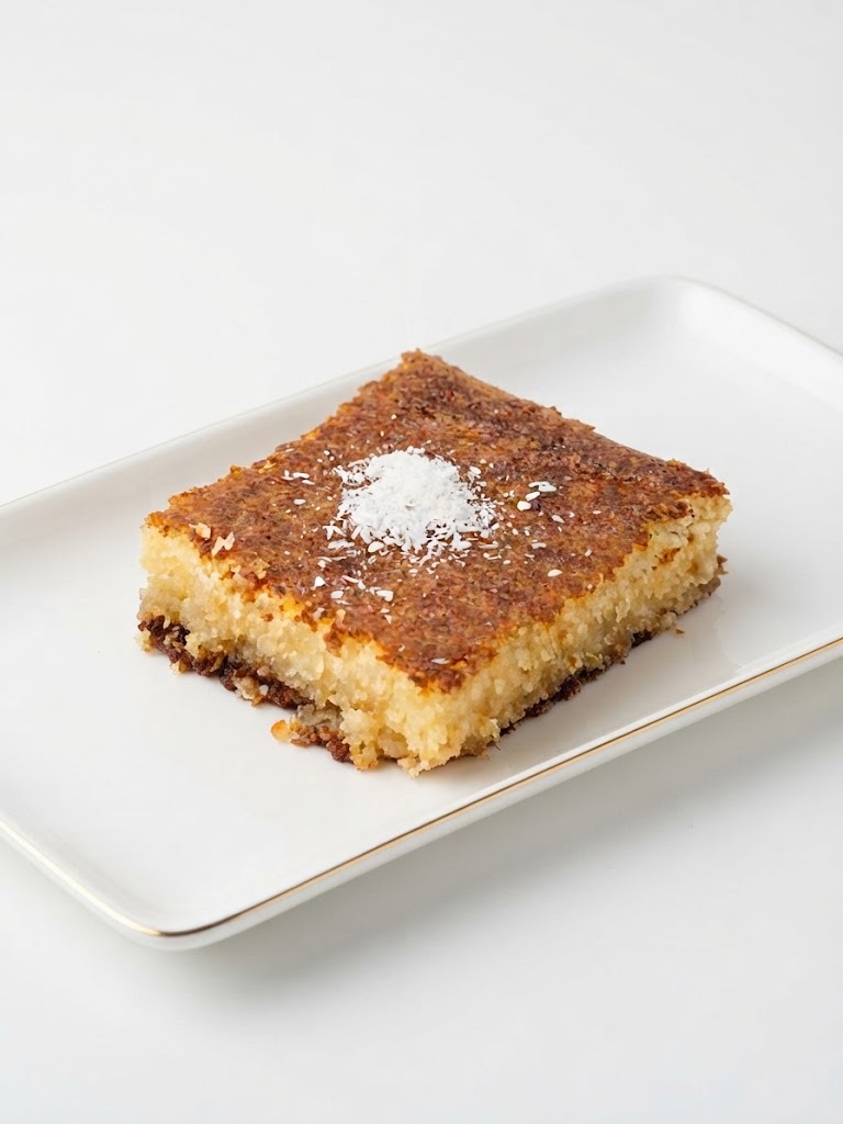 Basbousa with coconut