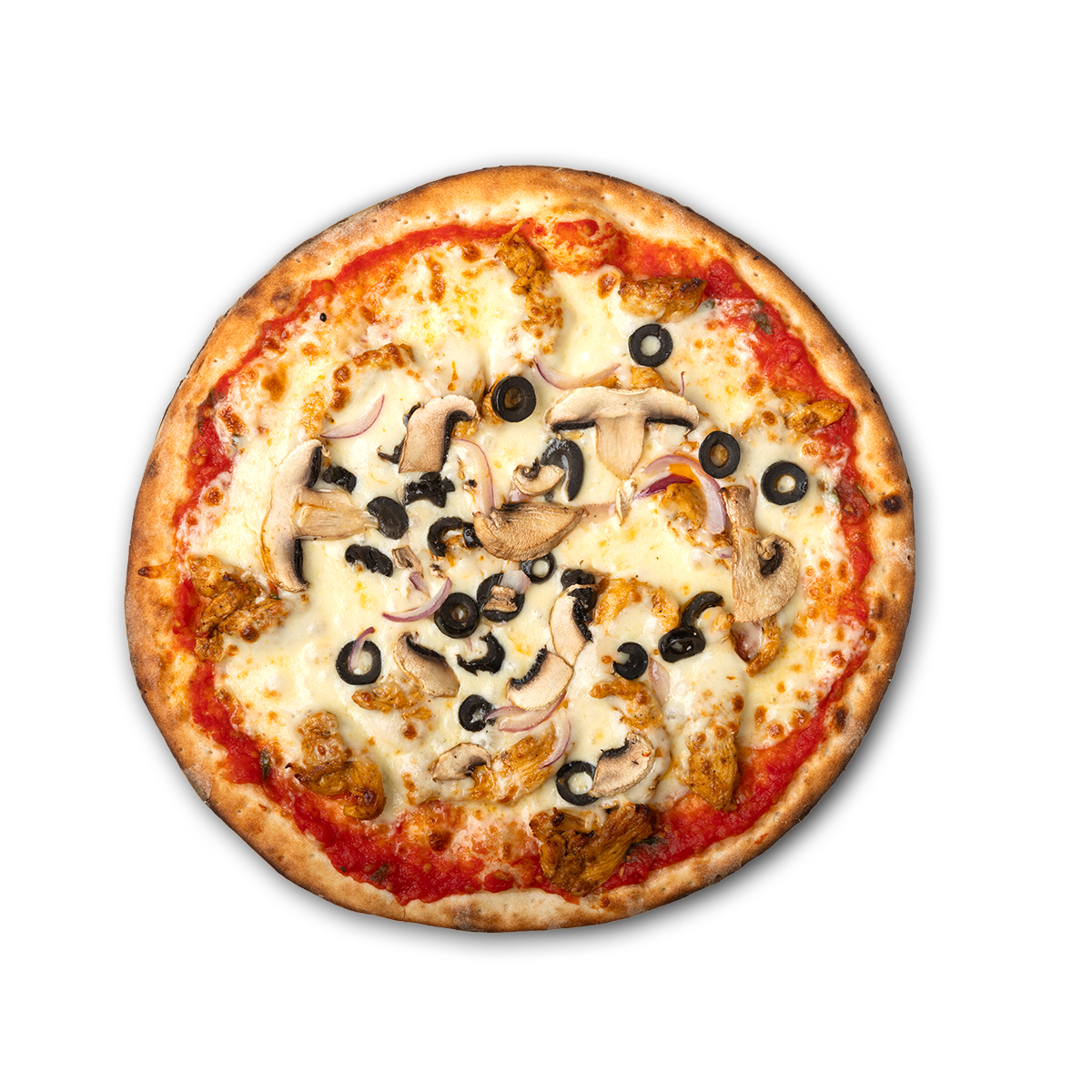 Chicken Alfredo Pizza