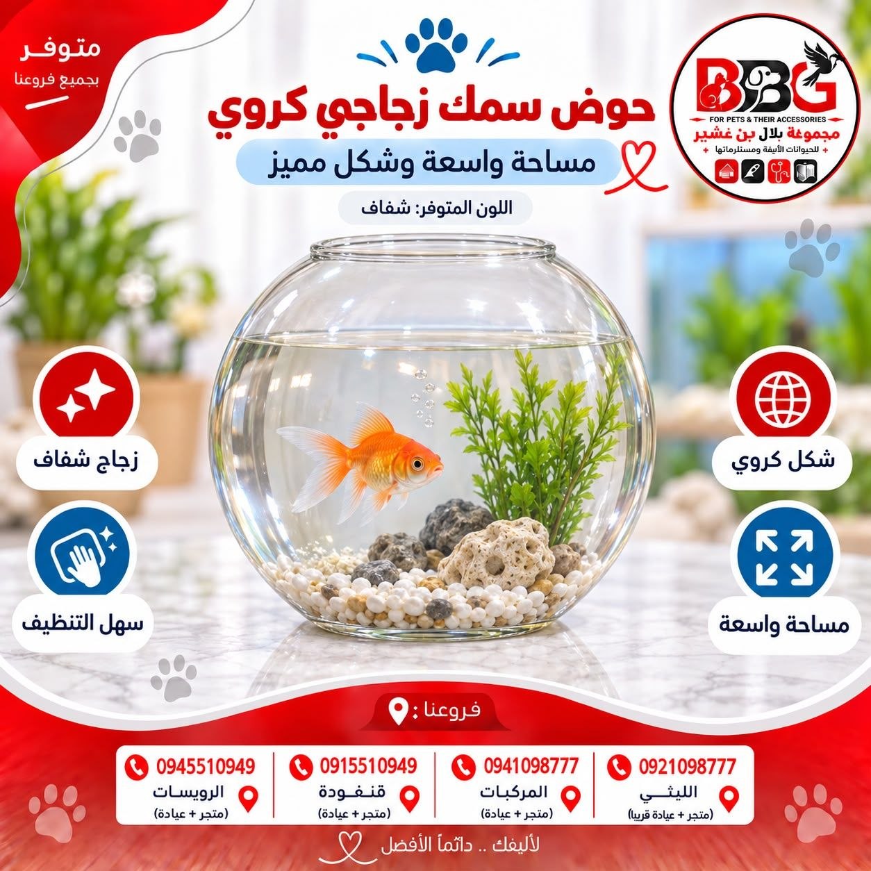 Glass fishbowl - Large